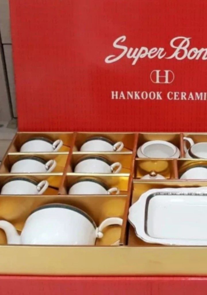 st james hankook super bone ceramic tea set on Carousell