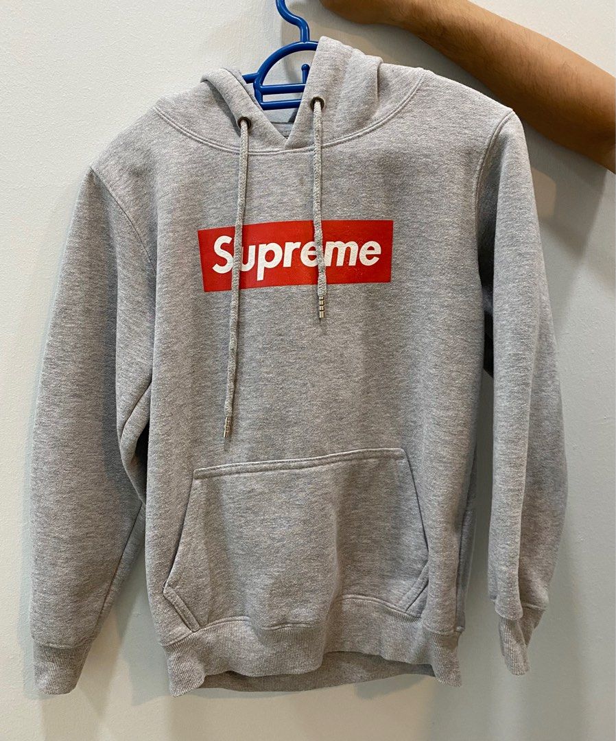 Supreme gray hoodie store