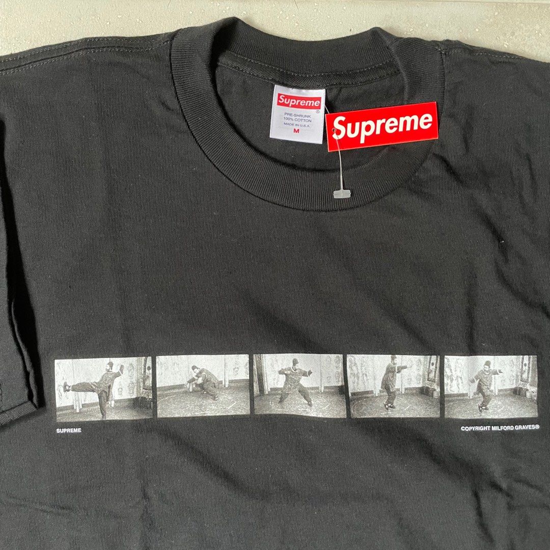 SUPREME MILFORD GRAVES TEE, 女裝, 上衣, T-shirt - Carousell