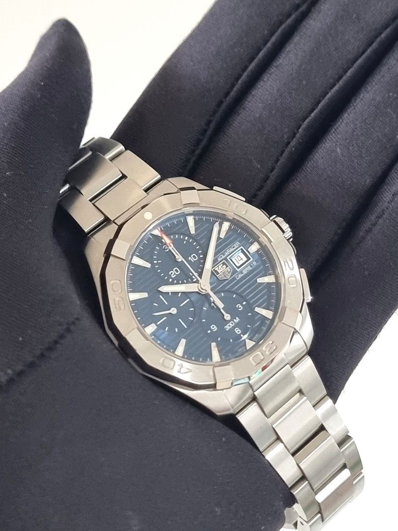 TAGHEUER HEUER TAG AQUARACER AQUA RACER CHRONO CHRONOGRAPH BLUE CAY2112 CAY2112.BA0927 CALIBRE 16 MOVEMENT AUTO NOT QUARTZ