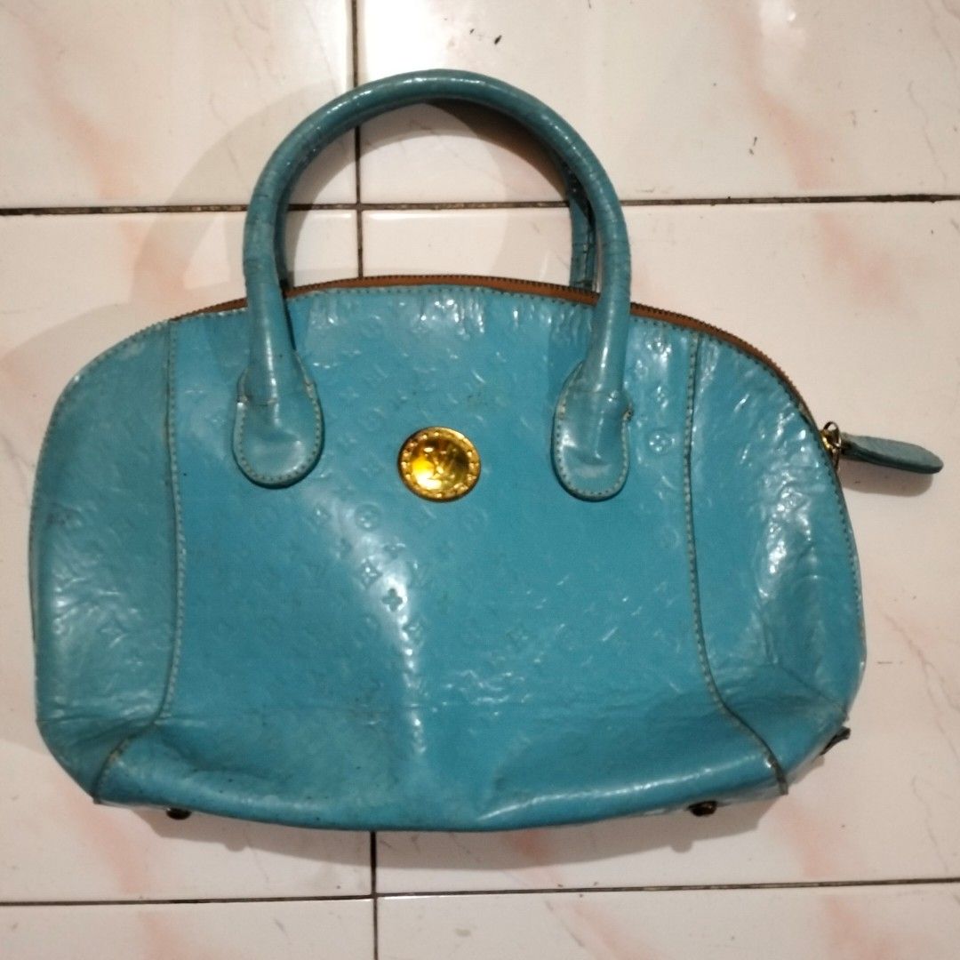 Tas jinjing Biru cerah 34 x 10 x 22 cm, Fesyen Wanita, Tas & Dompet di