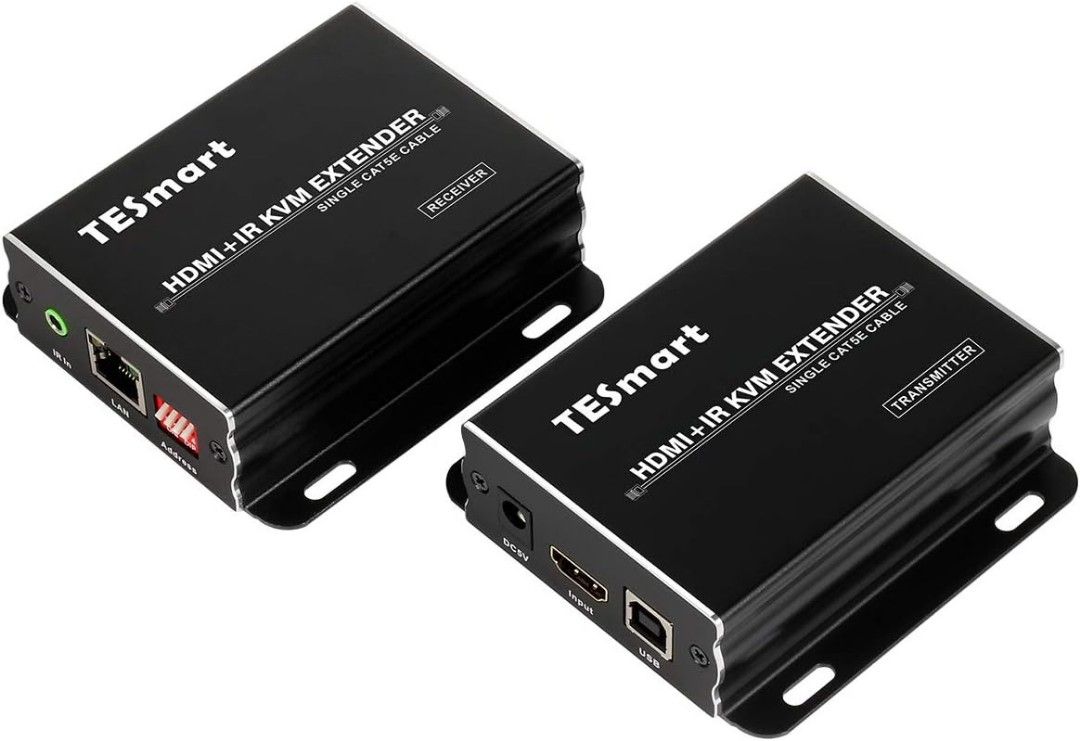 TESmart 120M HDMI KVM Extender Over TCP/IP Single Cat5e