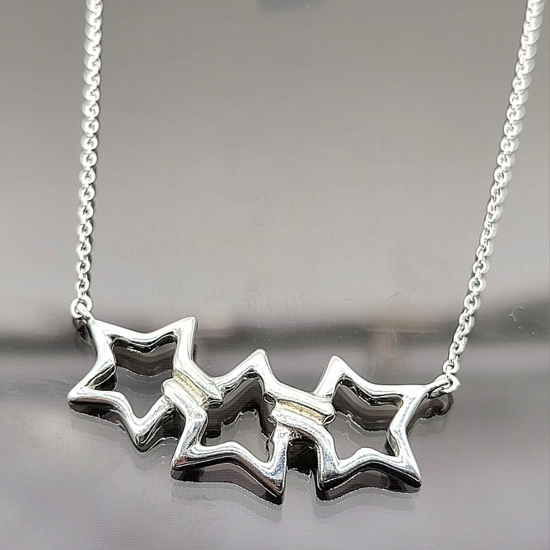 Tiffany star necklace silver hotsell