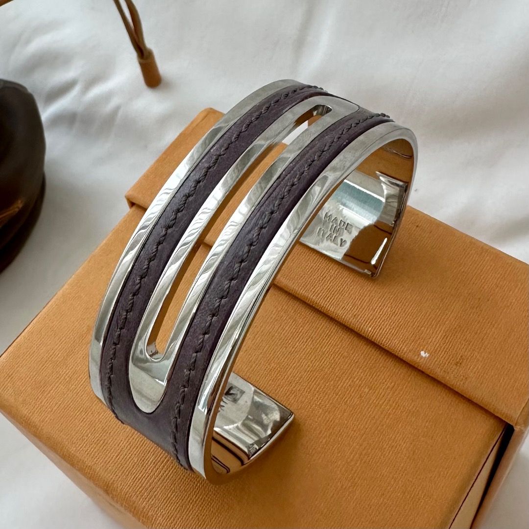 Leather and metal jewelry hotsell