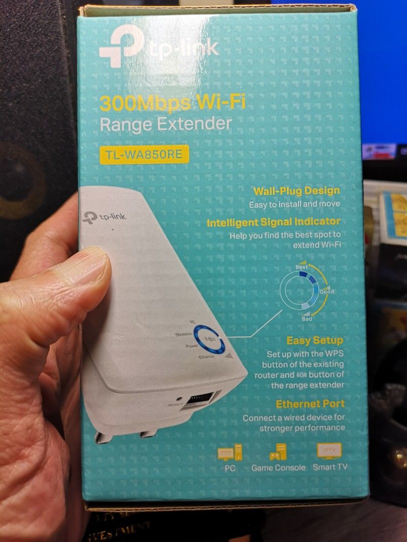 TP-Link TL-WA850RE Wifi Extender, Computers & Tech, Parts & Accessories,  Networking on Carousell