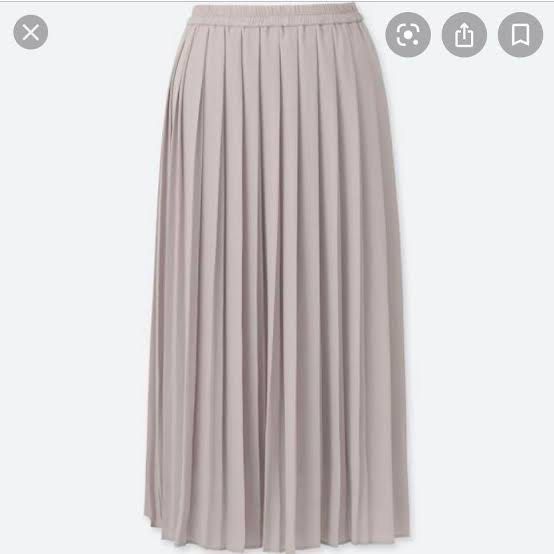 Chiffon Pleated Uniqlo Pleated Midi Skirt Uniqlo Black Chiffon