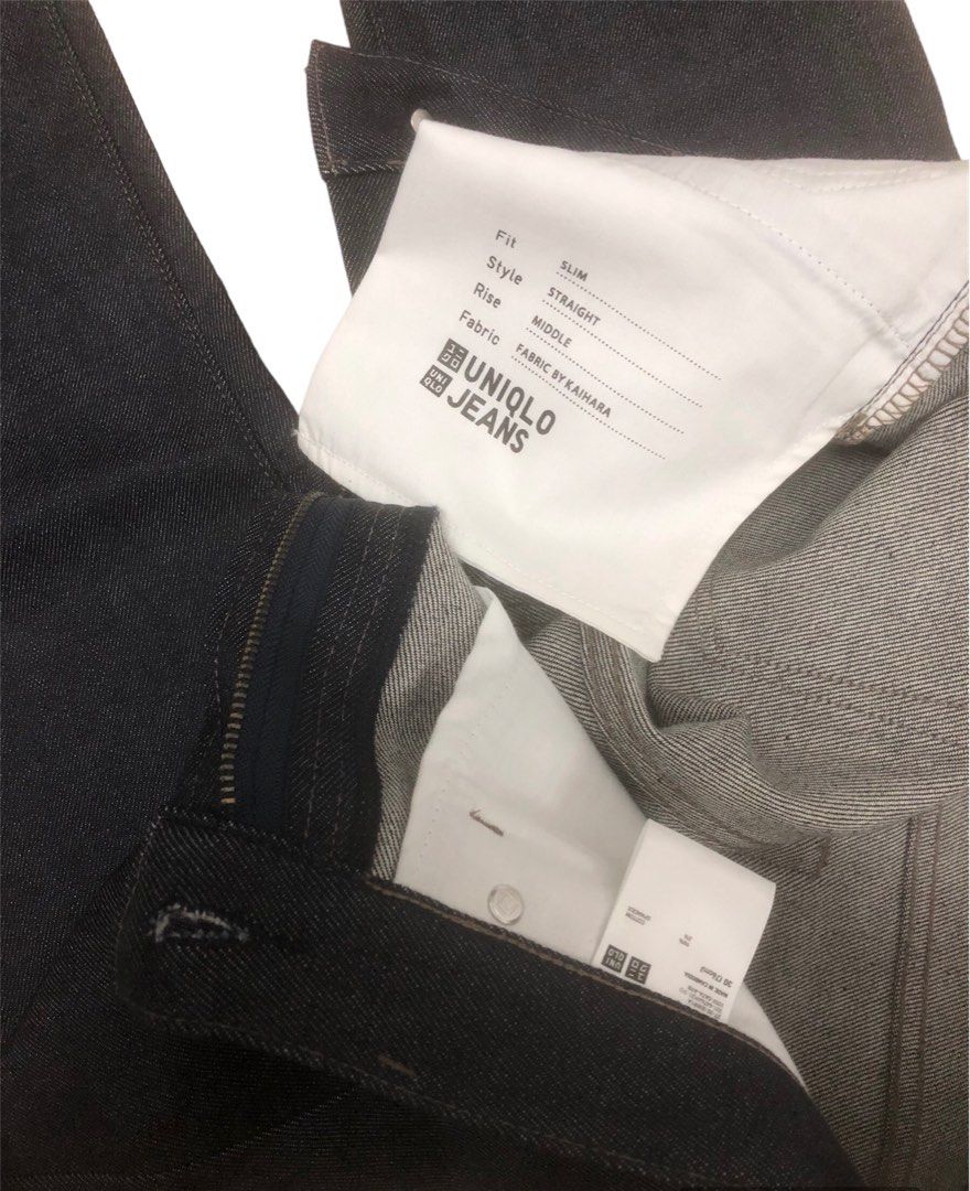 Uniqlo selvedge skinny clearance fit tapered jeans