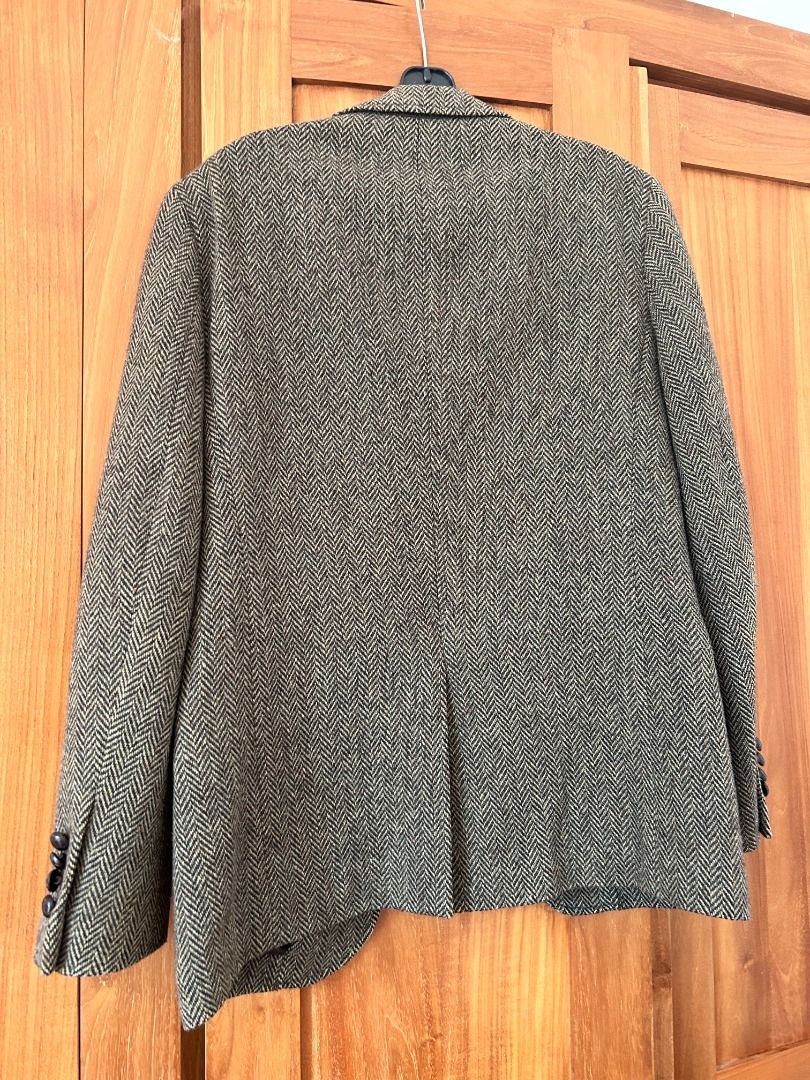 Uniqlo Tweed Jacket in Green, Men's Fashion, Coats, Jackets and