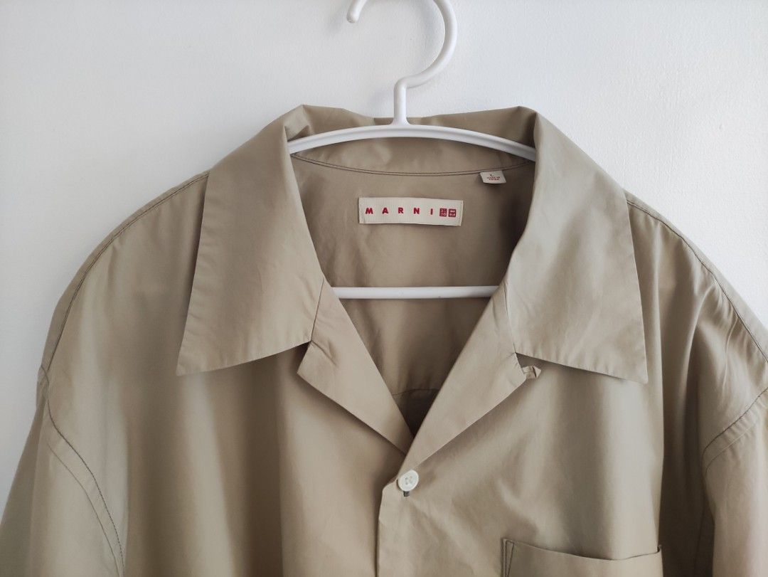 Uniqlo X MARNI Open Collar Shirt, Men's Fashion, Tops & Sets, Tshirts ...