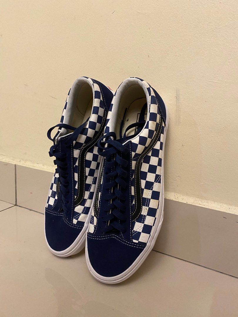 Vans platform deals blue