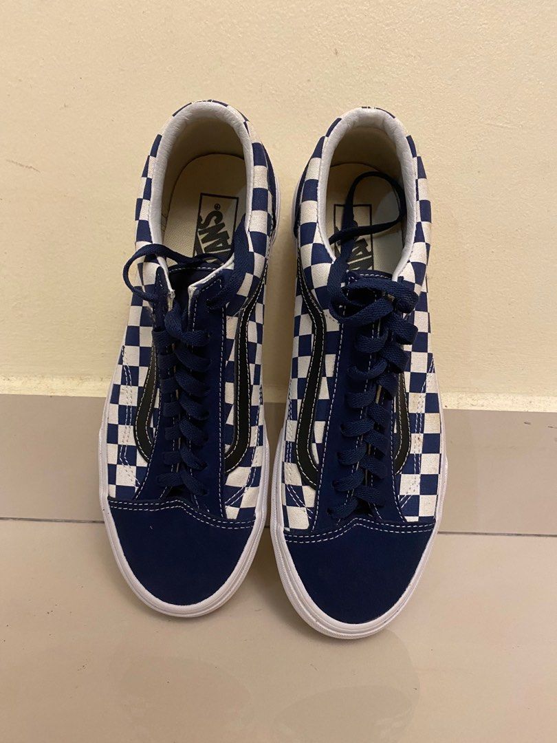 VANS Old Skool Platform Blue White Men s Fashion Footwear