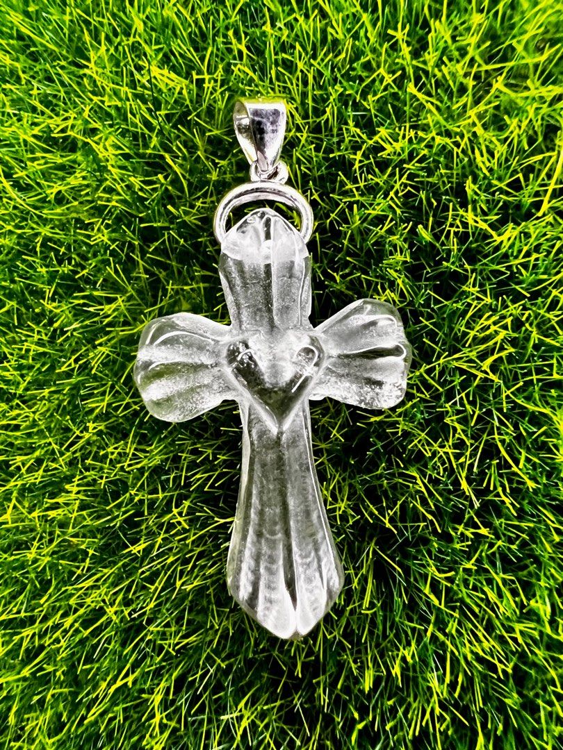 Citrine cross sales pendant