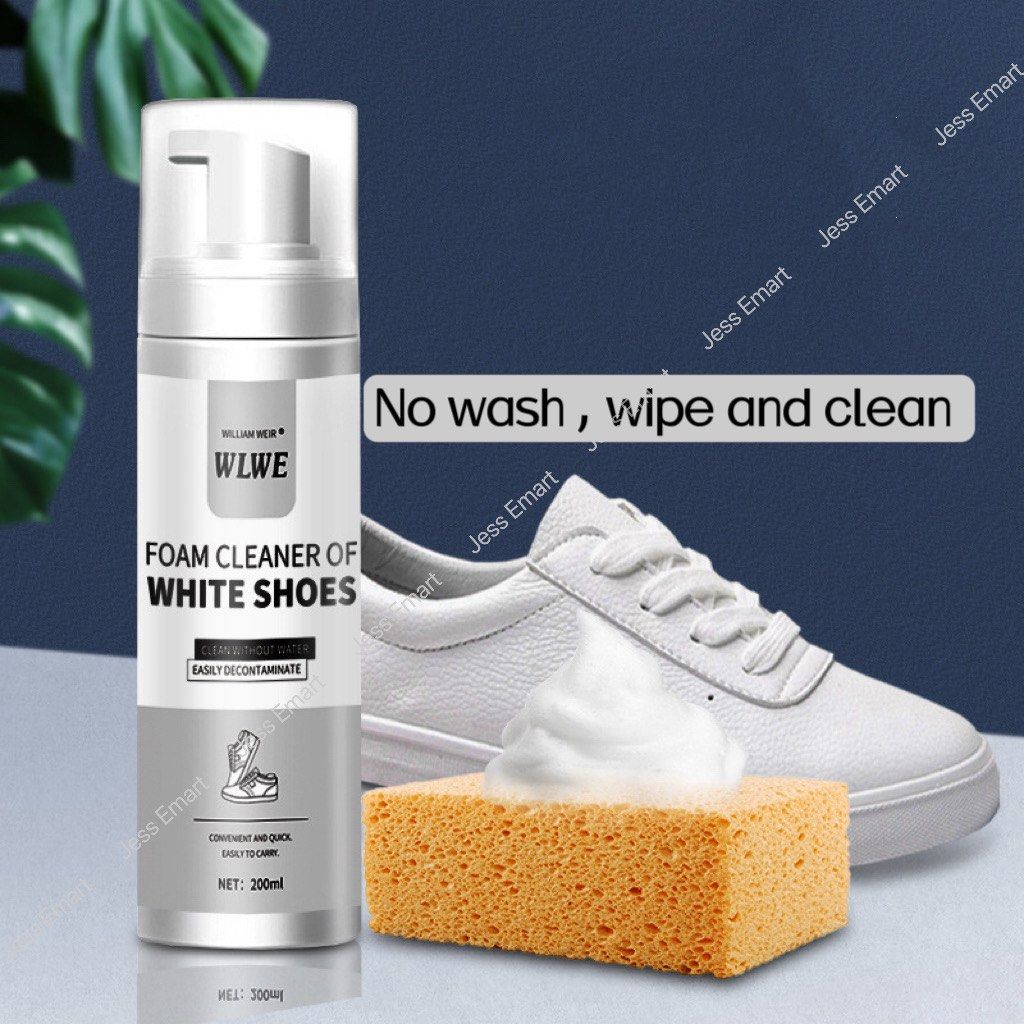 White shoes cleaner spray top