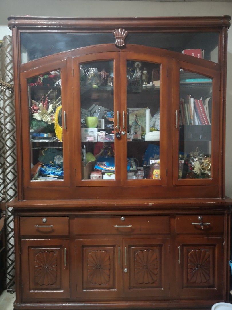 Wood and Glass Display Furniture & Home Living, Furniture