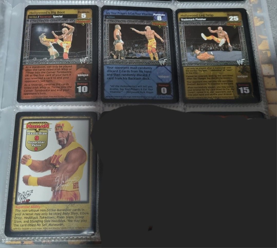 WWF WWE Raw Deal Hollywood Hulk Hogan Cards, Hobbies & Toys, Toys