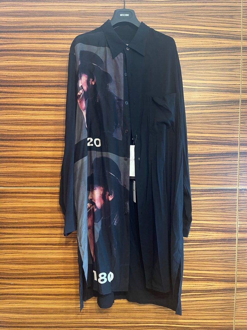 Yohji Yamamoto Black Scandal Shirt 裇衫, 男裝, 上身及套裝, T-shirt