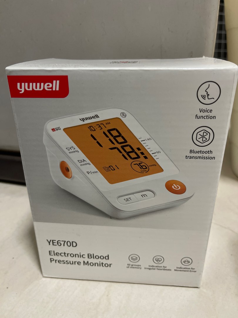 YUWELL Blood Pressure Monitor, Health & Nutrition, Health Monitors