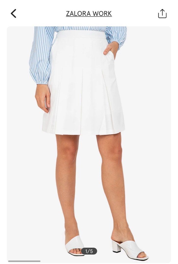 Zalora pleated A line skirt Women s Fashion Bottoms Skirts on