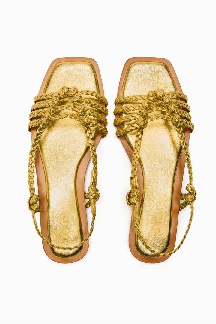 Zara store braided sandals