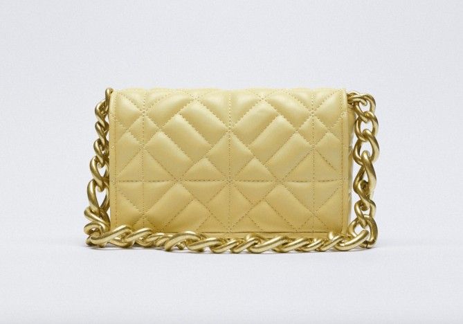 Yellow handbag top zara