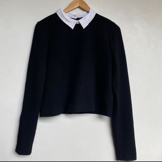 Zara Trafaluc Peter Pan Collar Top
