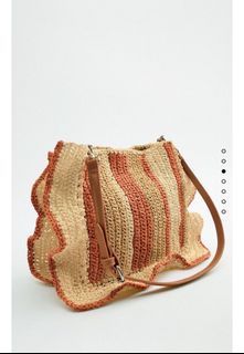 Zara Woven Beach Shoulder/Sling/Cross body Bag