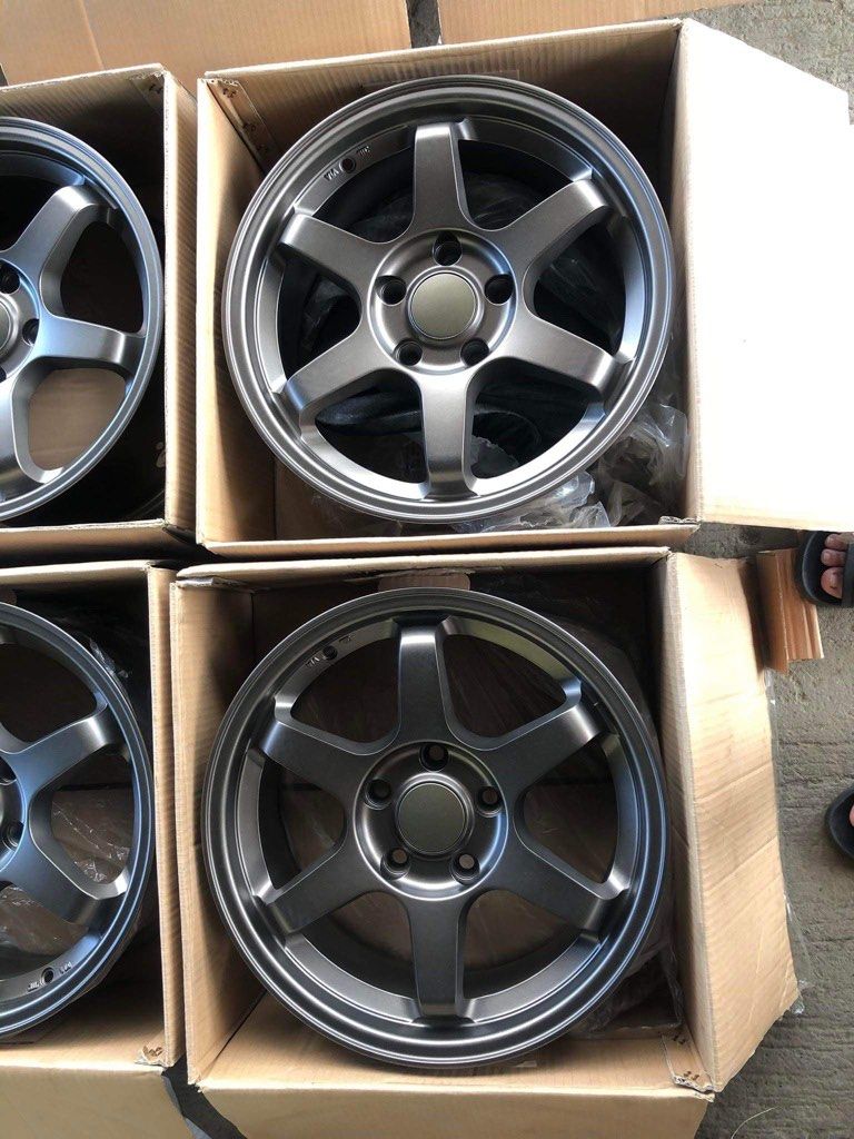 16” TE37 Design code STW457 Bronze mags 5Holes pcd 114 Bnew on Carousell