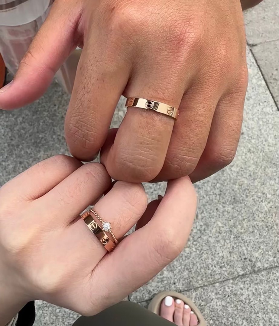 18k Rose Gold Love Wedding Band Women s Fashion Jewelry