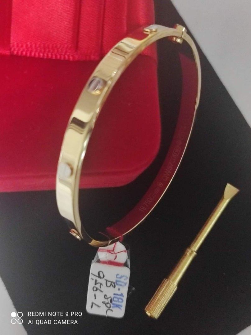Cartier bracelet 18k saudi gold 2025