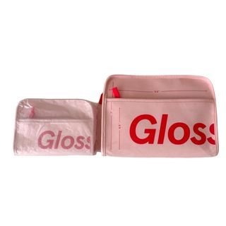 [1 AVAILABLE] Glossier ~ Philadelphia Exclusive mini beauty bag & pink beauty bag regular 