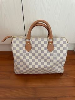 N41374 Speedy Bandoulière 25 Damier Azur, Luxury, Bags & Wallets on  Carousell