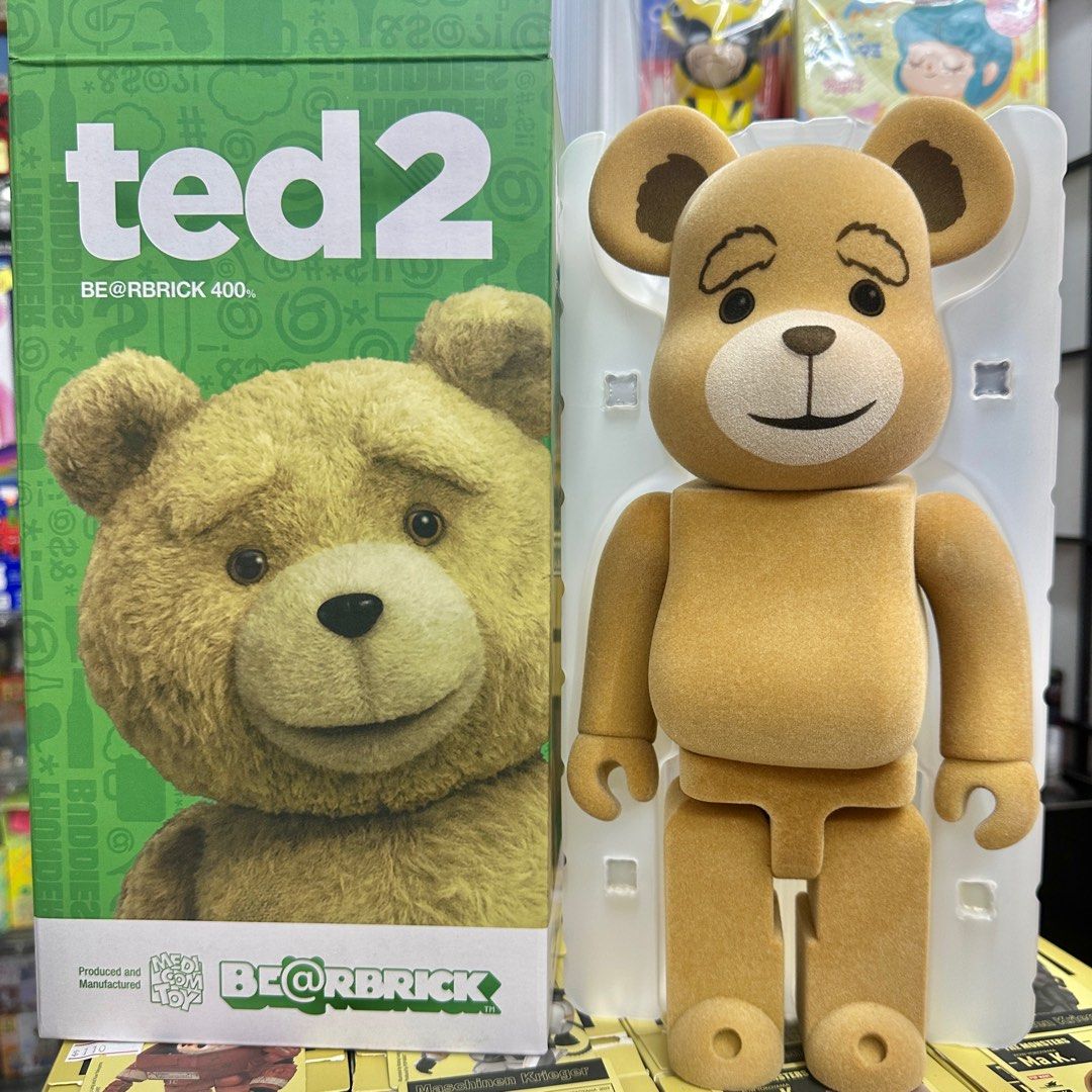 2015 Ted 賤熊植毛400% bearbrick be@rbrick, 興趣及遊戲, 玩具& 遊戲