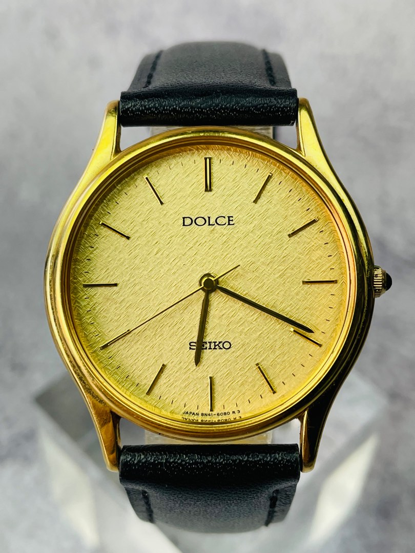 ✨SEIKO✨セイコー✨18KT✨DOLCE✨8N40-6060✨腕時計✨ 230688) Seiko Dolce Vintage Men's Quartz Watch Ref -8N41-6060