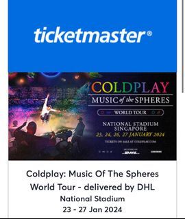 27/1 Standing Coldplay Tickets