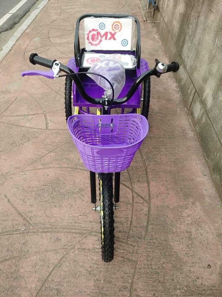 3WHEELS FOLDING CARGO BIKE WITH PASSENGER SEAT FOR KIDS (TIRE Size 18er