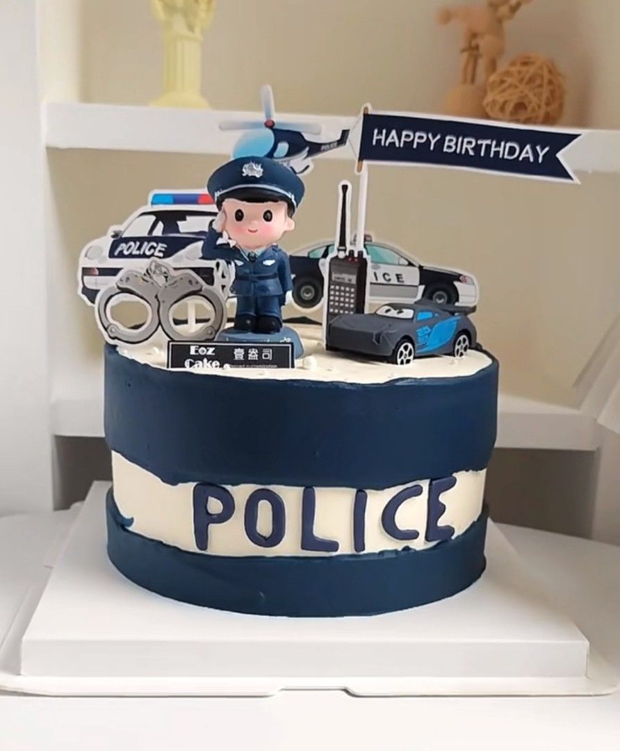 Police officer cake topper, Policeman cake topper Police woman cake to – JO  SEASONS CRAFTS