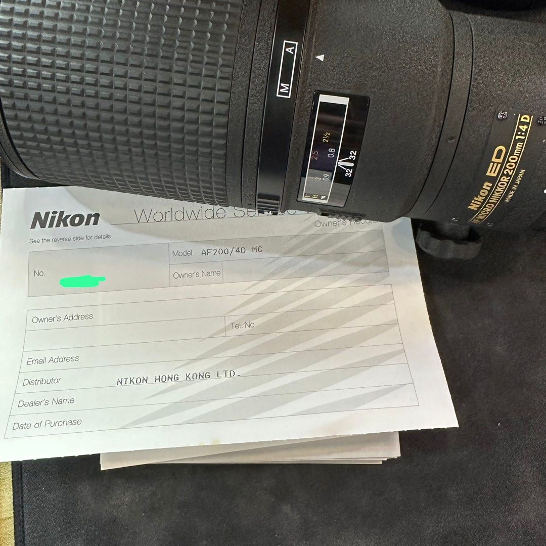 95% Nikon AF 200mm f4 D Micro 200 4, 攝影器材, 鏡頭及裝備- Carousell