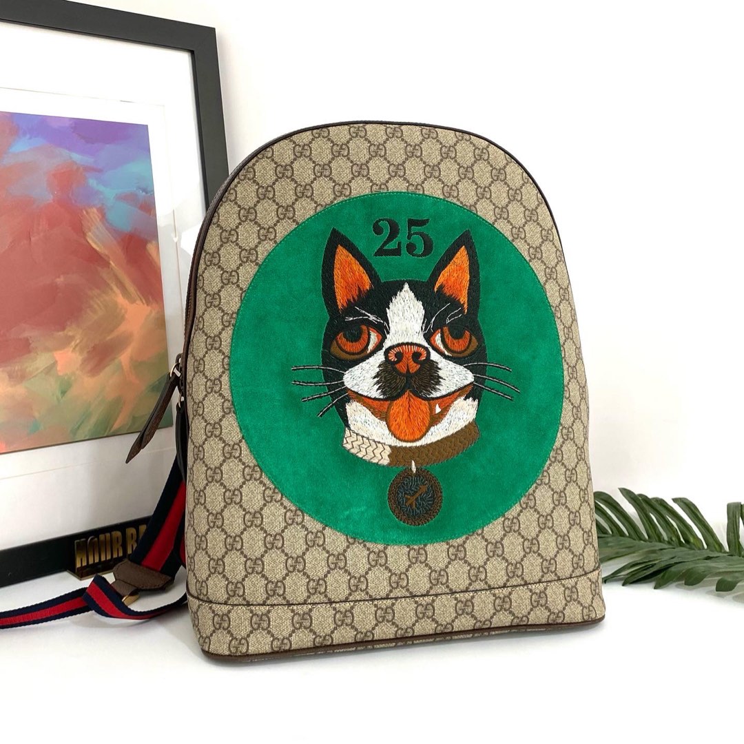 Gucci hotsell cat backpack
