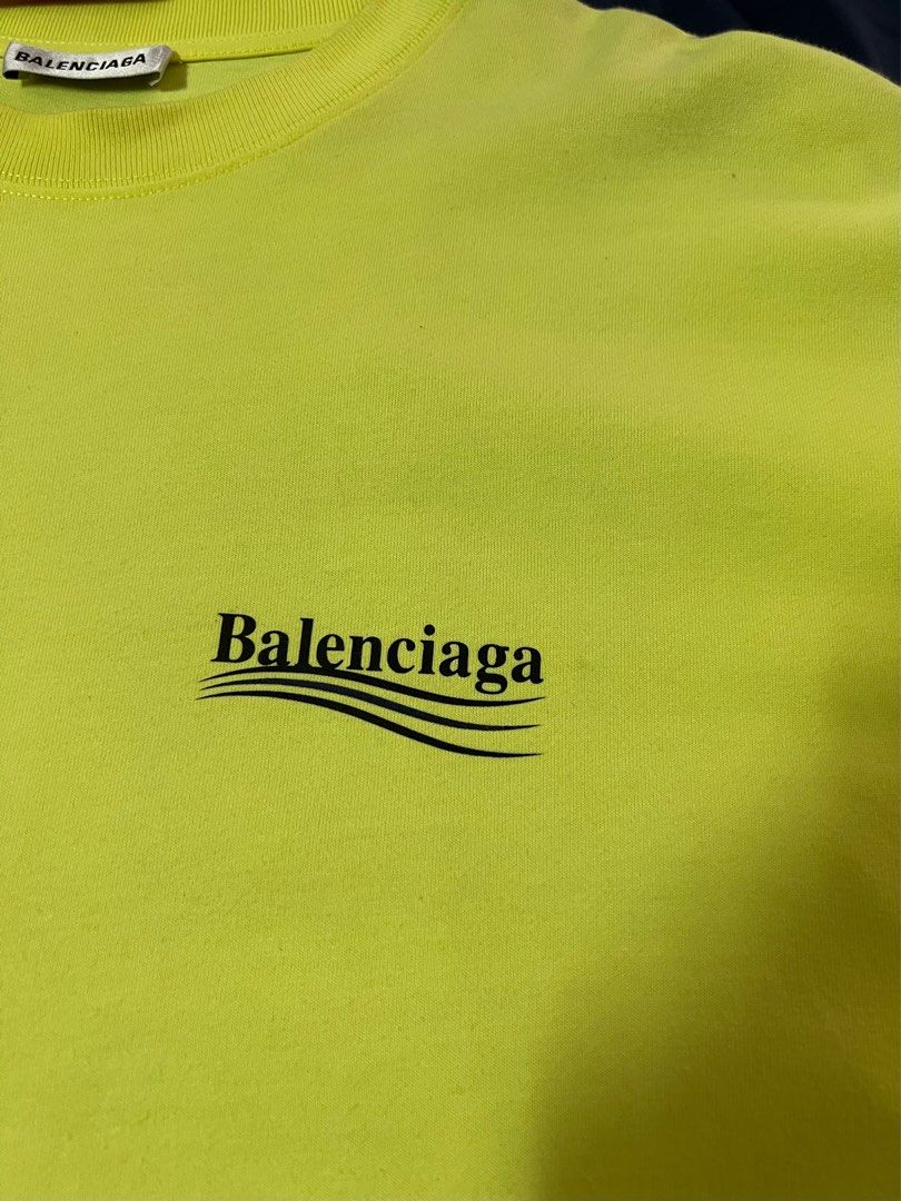 balenciaga neon tee