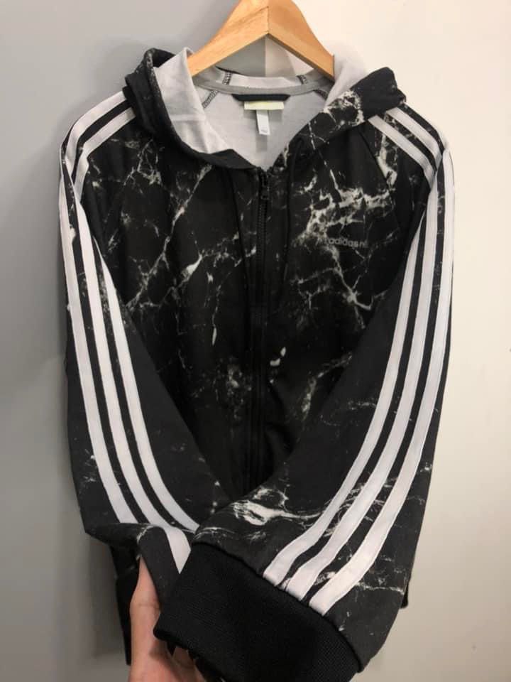 Adidas marble clearance print hoodie