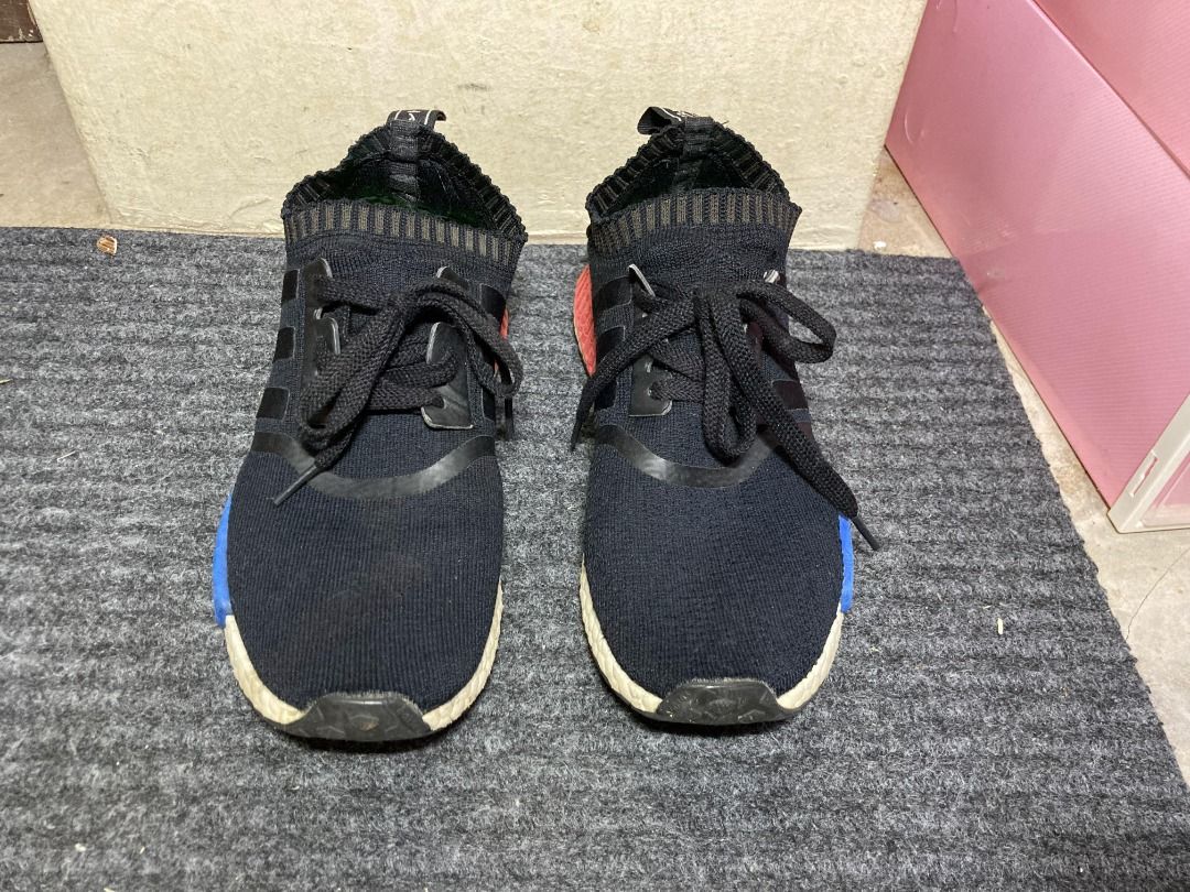 Adidas nmd r1 trainers core black lush red new arrivals