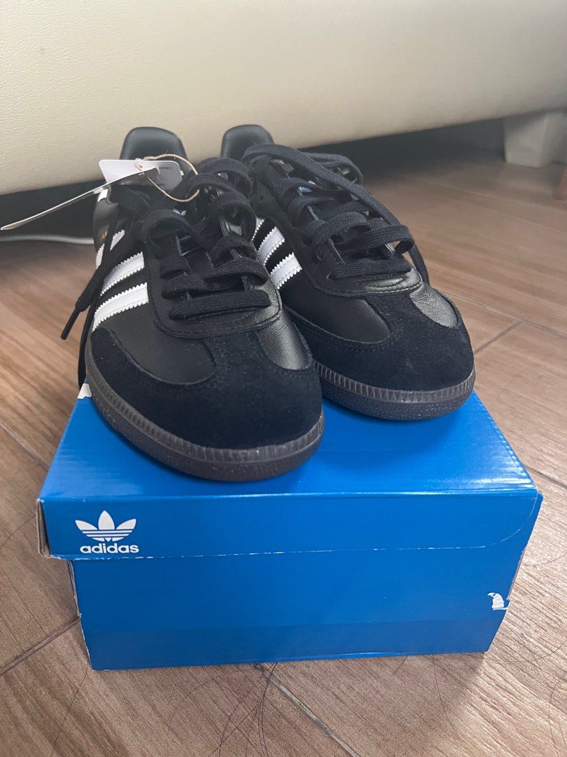 Samba B Adidas Samba OG black, Men's Fashion, Footwear, Sneakers on Carousell