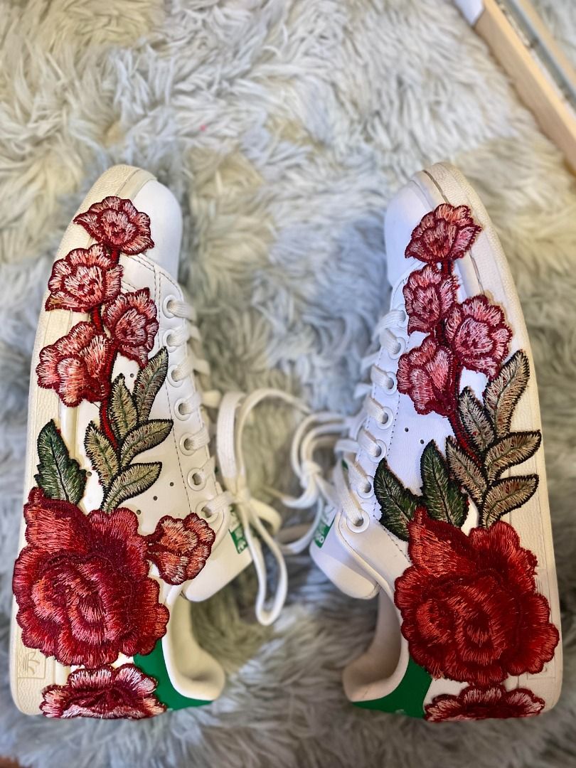 Adidas Stan Smith with floral embroidery