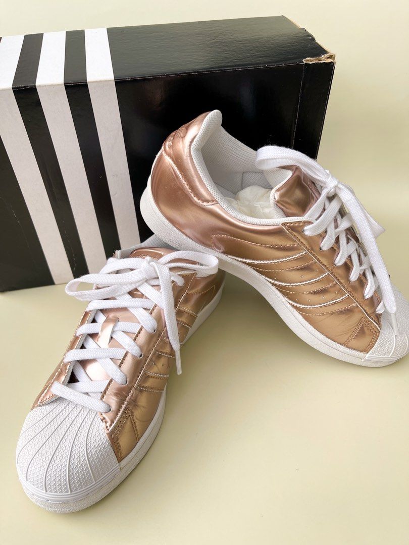 adidas superstar metallics rose