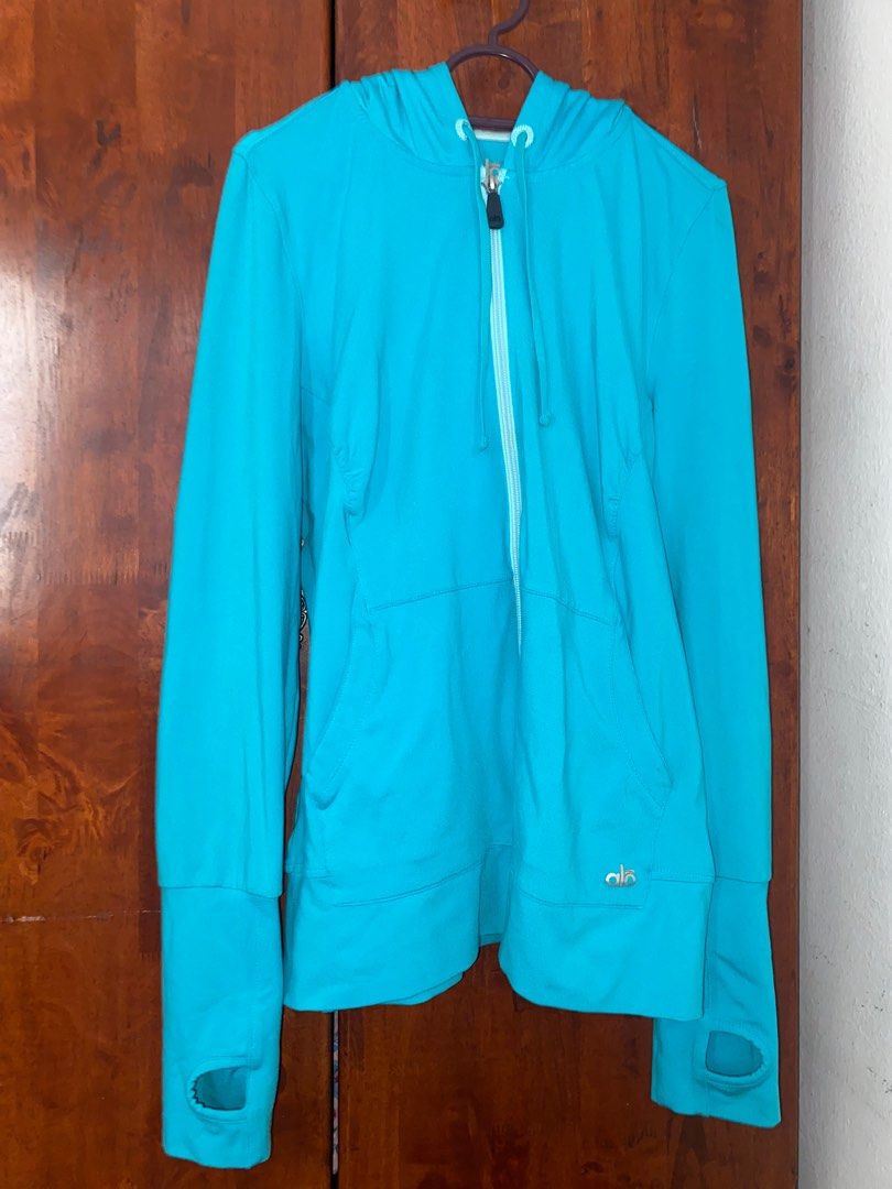 Alo Yoga Jacket hooded Women s Fashion Activewear on Carousell