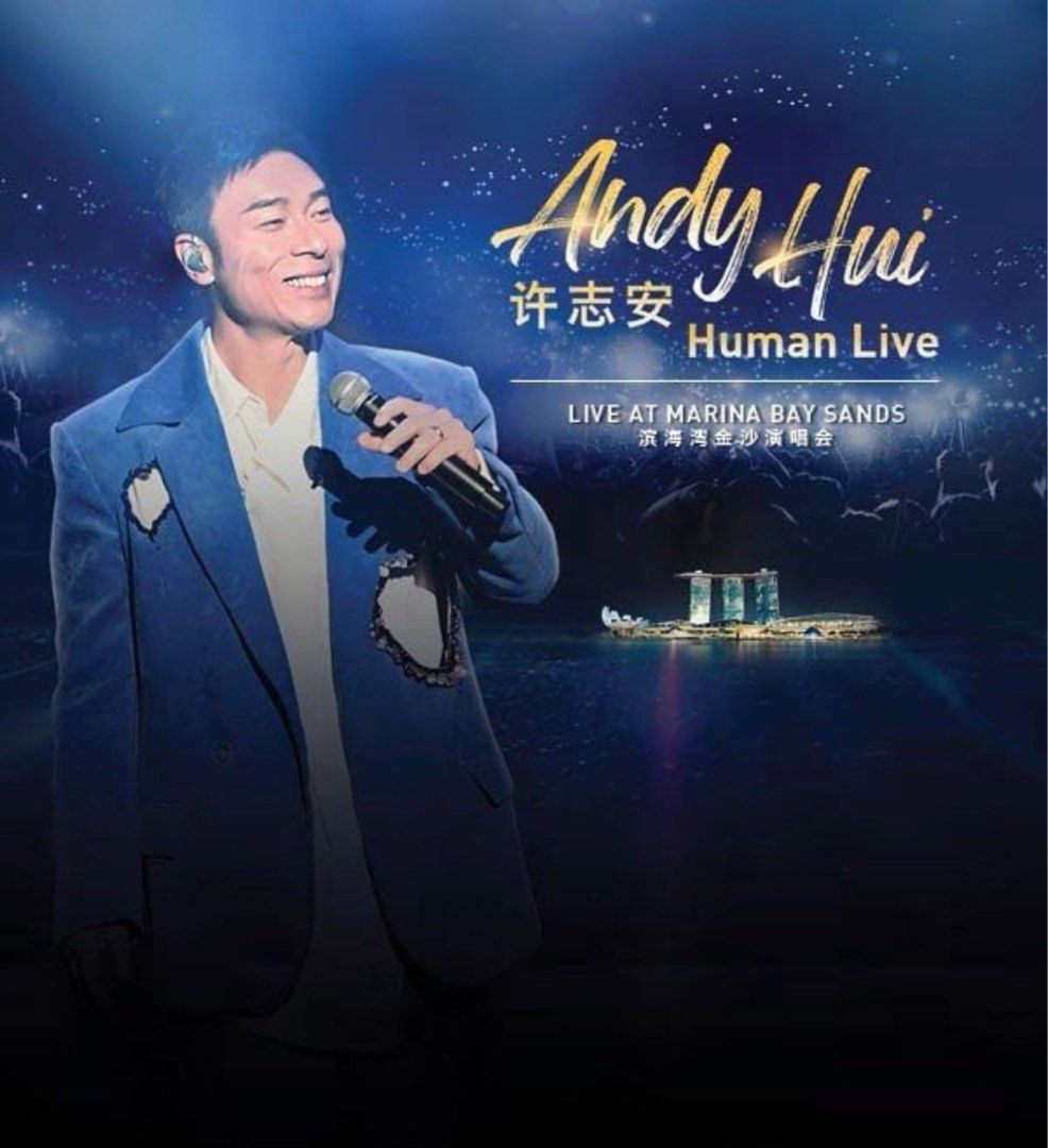 Andy Hui concert tix 1 July 2023, Tickets & Vouchers, Event Tickets on