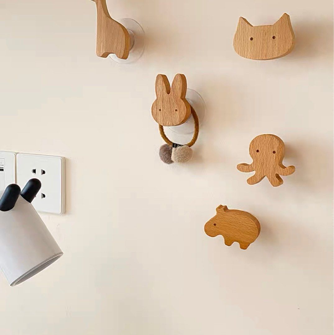 Animal cute hook sticky hook children's room hanging decoration