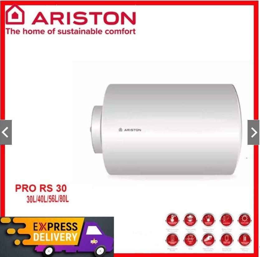 Ariston Pro R Slim 30/40/56/80/100 Electric Storage Water Heater | Local  singapore Warranty |Express Free Home Delivery, TV u0026 Home Appliances, Water  Heater u0026 Instant Showers on Carousell