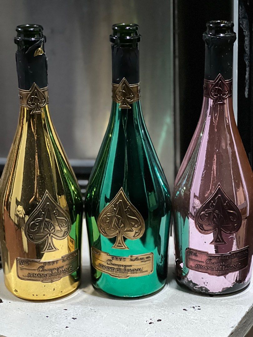 EMPTY ACE OF SPADES ROSE(ARMAND DE BRIGNAC)750ML EMPTY CHAMPAGNE