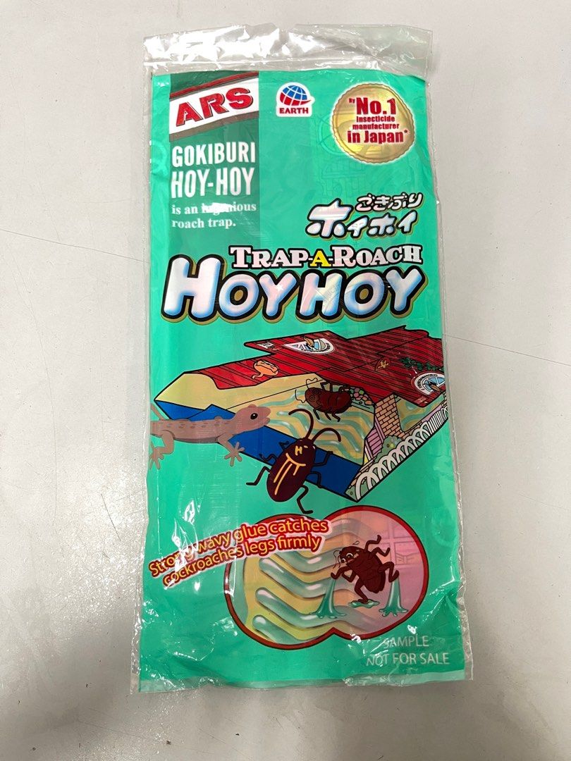 ARS Hoy Hoy Cockroach Trap with Disposal Hook Strong Glue No Chemical ...